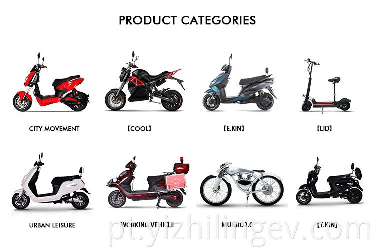 Moda Fast Speed ​​Design Scooter de motocicleta elétrica durável Adulto Scooter de duas rodas CE 200 kg Raio de disco 800-1200W 180*50cm